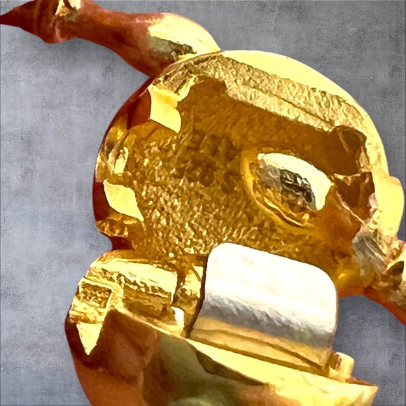 Gold over silver plated bangle bracelet various size - Picture 4 of 8